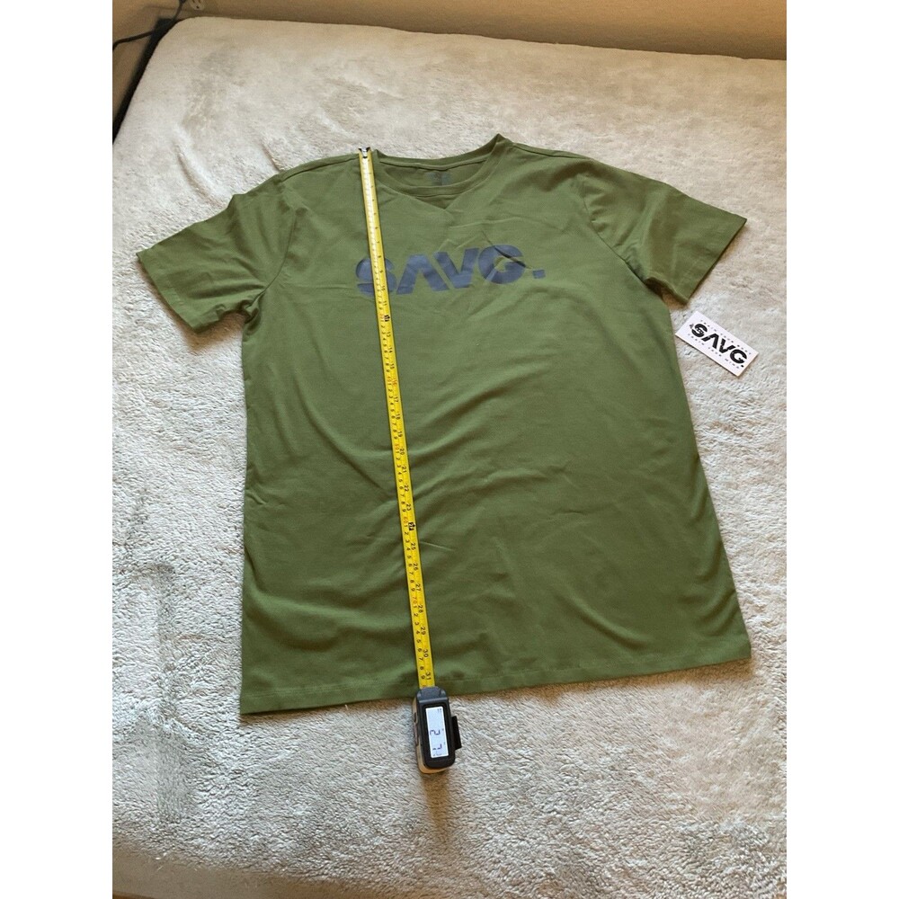 SAVG athletics Green T Shirt XXL Training Gear Running Gym Outfit Short Sleeve - Picture 6 of 6